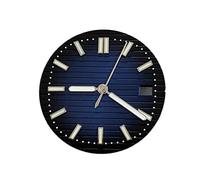 Youngran 30. 5mm Guarda il quadrante + le mani Green Luminose Strip Strip Set chiner compatibile for NH35 / NH36. Kit di modifica del movimento leisurely (Color : Blue Black)