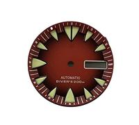 Youngran Compatibile con quadrante orologio da 28.7mm for NH36A. Movimento Diving Watch Modifica Parti Gradiente Rosso Super C3 con quadrante luminoso leisurely
