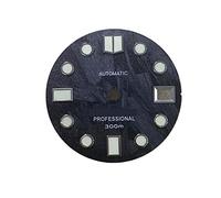 Youngran Compatibile for SKX007 NH35. Movimento 28.5mm Guarda quadrante W / c3. Parte di sostituzione luminosa verde leisurely (Color : Grey)