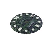 Youngran Compatibile for SKX007 NH35. Movimento 28.5mm Guarda quadrante W / c3. Parte di sostituzione luminosa verde leisurely (Color : Green)