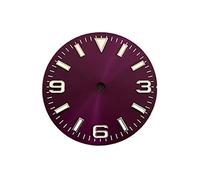 Youngran Sun Pattern 28. 5mm 369. Dial strip chiner + compatibile con la mano for NH35 / 36 / 4R / 7S Movimento verde luminoso leisurely (Color : Purple dial)