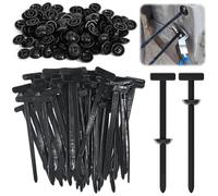 YOUNGSAY 200 Pezzi Fibbia Universale per Fascette Stringicavo in Nylon, 93 x 5 mm Nylon Universal Cable Tie Buckle, Fibbia Universale per Fascette per Riparazione Dell'auto