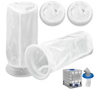 YOUNGSAY 4 Pezzi Filtro IBC, 105mm Riutilizzabile Filtri IBC, 200 Mesh Bianco Filtro in Nylon IBC, Per Kit Filtro Serbatoio Pioggia IBC