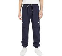 YOUNGSOUL Pantaloni cargo per ragazzi, impermeabili, per bambini, da trekking, per attività all'aria aperta, con elastico, Blu scuro, 146 cm-152 cm