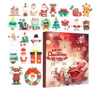 Youngwier Calendario 'Avvento, ornamenti 3D, conto alla rovescia fino a Natale, per casa, camera da , appartamento, scuola, feste