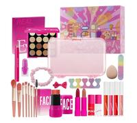 Youngwier Set Di Trucco Per Donna,Completo Ombretti Lucidalabbra Pennelli Cosmetici - Kit Cosmetici Impermeabili Per Viaggio Teatro Matrimonio Foto Palco