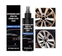 Youngwier Spray Ristrutturante per Parti Cromate, Spray Rivitalizzante per Parti Cromate Auto, Ripristinatore di Lucentezza in Liquido da 100ml, per Auto Moto Furgoni