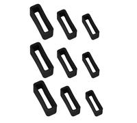 YOUNIEYO 9 passanti per cinturino in silicone, 18/20/22 mm, anelli di ricambio per cinturini di orologi, three size, Silicone, Nessuna pietra preziosa