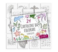 younikat Cartoline da colorare Mondo sottomarino A6 I 24 pezzi - dv1547