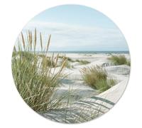 younikat Mousepad motivo dune I Ø 22 cm rotondo I mousepad dimensione standard I antiscivolo I spiaggia I dv1468