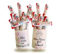 younikat Regalo gravidanza e post parto 2 pezzi - you0214 | Idea regalo con adesivi per 2 confezioni da 10 barrette e un messaggio speciale per chi la riceve.