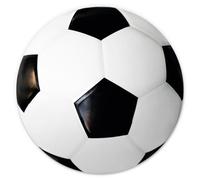 younikat Tappetino per mouse con disegno di calcio I Ø 22 cm rotondo I Tappetino per mouse di dimensioni standard I antiscivolo I dv1464