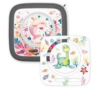 younikat Toniebox 2 pellicole protettive - 2 pellicole autoadesive su misura - protezione antigraffio rimovibile senza lasciare residui I Delfin Dino I you0161