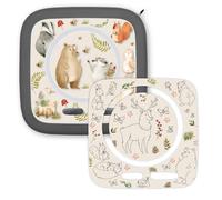 younikat Toniebox 2 pellicole protettive - 2 pellicole autoadesive su misura - protezione antigraffio rimovibile senza lasciare residui I animali della foresta I you0212