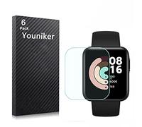 Youniker - Pellicola proteggi schermo compatibile con Xiaomi Mi Watch Lite per Xiaomi Mi Lite, pellicola protettiva per lo schermo, trasparente, HD, antigraffio, anti-impronte