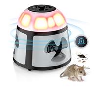 YOUNLEN 360° Topi e Ratti ad Ultrasuoni,Repellente per Topi con Luce Lampeggiante[4 Modalità],Repellente ad Ultrasuoni da 600M² per Interni ed Esterni,Repellente Anti-Talpe Plug inTopi,Scarafaggi ECC