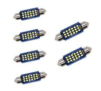 YOUNLEN auto lampadina siluro led Canbus no error c5w Super Bright 12V 24V CANBUS Error Free usato per Interior Dome Light Map Targa Luci di Cortesia Luce cupola della carta(Bianco) (41MM)