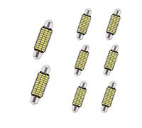 YOUNLEN C5W LED Lampadine siluro LED Canbus no error Super Bright 12V 24V 33SMD-3014 CANBUS Error Free,usato per Interior Dome Light Map luci targa led di Cortesia Luce cupola della carta(41mm Bianco)