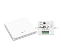 YOUNLEN interruttore senza fili della luce, interruttore di sicurezza trasmettitore RF e controller ricevitore 10A, installazione semplice per lampade fino a 1500W（1 ricevitore e 1 interruttore）