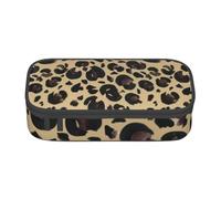 YounPrenG Astuccio portapenne, astuccio portapenne stampato di grande capacità, portapenne per ufficio e scuola,Leopardo dell'acquerello