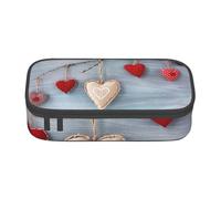 YounPrenG Astuccio portapenne, astuccio portapenne stampato di grande capacità, portapenne per ufficio e scuola,Cuore colorato