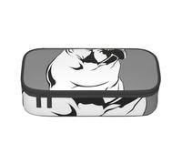 YounPrenG Astuccio portapenne, astuccio portapenne stampato di grande capacità, portapenne per ufficio e scuola,Bulldog francese