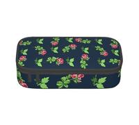 YounPrenG Astuccio portapenne, astuccio portapenne stampato di grande capacità, portapenne per ufficio e scuola,Rami Con Fiori Rose