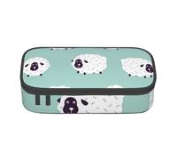 YounPrenG Astuccio portapenne, astuccio portapenne stampato di grande capacità, portapenne per ufficio e scuola,Modello di pecora animale carino