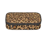 YounPrenG Astuccio portapenne, astuccio portapenne stampato di grande capacità, portapenne per ufficio e scuola,Animale leopardo selvatico stampato
