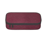 YounPrenG Astuccio portapenne, astuccio portapenne stampato di grande capacità, portapenne per ufficio e scuola,Texture della pelle colorata Naturale finto Bordeaux Bordeaux