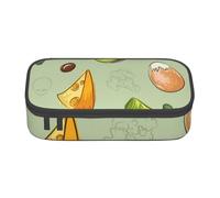 YounPrenG Astuccio portapenne, astuccio portapenne stampato di grande capacità, portapenne per ufficio e scuola,Avocado al formaggio broccoli Doodle