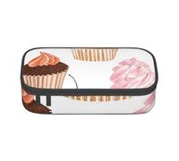 YounPrenG Astuccio portapenne, astuccio portapenne stampato di grande capacità, portapenne per ufficio e scuola,Cupcake carini