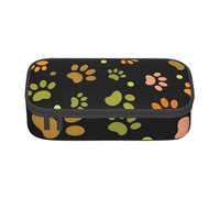 YounPrenG Astuccio portapenne, astuccio portapenne stampato di grande capacità, portapenne per ufficio e scuola,Modello zampa di cane