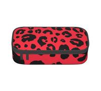 YounPrenG Astuccio portapenne, astuccio portapenne stampato di grande capacità, portapenne per ufficio e scuola,Leopardo Leone Tigre Animale Pri