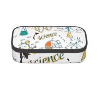 YounPrenG Astuccio portapenne, astuccio portapenne stampato di grande capacità, portapenne per ufficio e scuola,Laboratorio di scienze Educazione Biologia Chimica