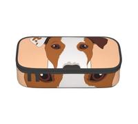 YounPrenG Astuccio portapenne, astuccio portapenne stampato di grande capacità, portapenne per ufficio e scuola,Jack Russel Terrier cane