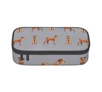 YounPrenG Astuccio portapenne, astuccio portapenne stampato di grande capacità, portapenne per ufficio e scuola,Irish Terrier Semplice cane da San Valentino