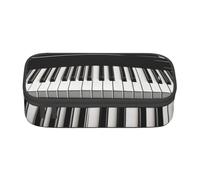 YounPrenG Astuccio portapenne, astuccio portapenne stampato di grande capacità, portapenne per ufficio e scuola,Tasti del pianoforte stampati in bianco e nero