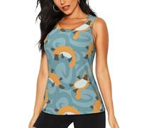 YounPrenG Canottiera Sportiva da Donna, Canottiere da Allenamento, Canottiere Traspiranti, Magliette da Allenamento Senza Maniche, Ornitorinco Carino