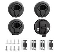 YOUNTHYE Set di 4 serrature a pressione per camper, roulotte, roulotte, barche, porte e cassetti, con viti e guarnizioni incluse