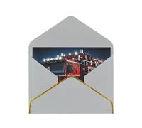 Youpo Biglietto di auguri stampato con camion dei vigili del fuoco e di salvataggio, biglietto di ringraziamento, biglietti con buste, da utilizzare per Natale, compleanno, San Valentino, feste
