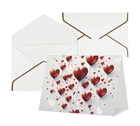 Youpo Biglietto di auguri stampato romantico Love, biglietto di ringraziamento, biglietti con buste, da utilizzare per Natale, compleanno, San Valentino, feste, inviti per tutte le occasioni
