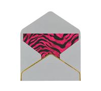 Youpo Zebra, tigre, leopardo, rosa, biglietto di auguri, biglietto di ringraziamento, biglietti con buste, da utilizzare per Natale, compleanno, San Valentino, feste, inviti, tutte le occasioni