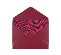 Youpo Zebra, tigre, leopardo, rosa, biglietto di auguri, biglietto di ringraziamento, biglietti con buste, da utilizzare per Natale, compleanno, San Valentino, feste, inviti, tutte le occasioni