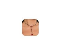 Your Always Charm Collana gotica nera da donna accessori gotici collana goccia di sangue collana costume vampiro collane Lariat per le donne, Metallo, Nessuna pietra preziosa