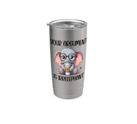 Your Argument is Irrelephant Coffee Cup Cute Baby Elephant Bicchiere termico in acciaio inox doppia parete