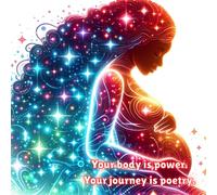 YOUR BODY IS POWER. YOUR JOURNEY IS POETRY.: A pregnancy journal with blank and lined pages to capture memories, baby countdowns, and maternity moments!