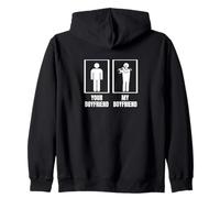 Your Boyfriend My Boyfriend Flauto Girlfriend Funny Flautista Felpa con Cappuccio