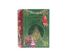 your castle Barattolo di latta a forma di libro di Natale Night Before Christmas Scatola decorativa retrò molto grande, 24,5 x 21 x 9 cm, vol.: 3 l