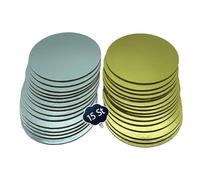 your castle Cake Board, set di basi per torte in oro e argento in cartone, spessore 3 mm, in varie quantità per servire, trasportare e impilare torte e crostate